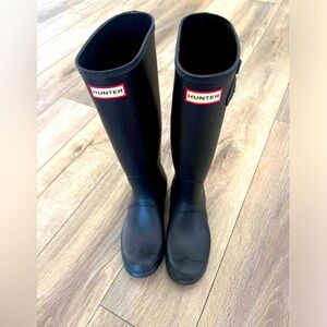 Hunter Black Tall boots